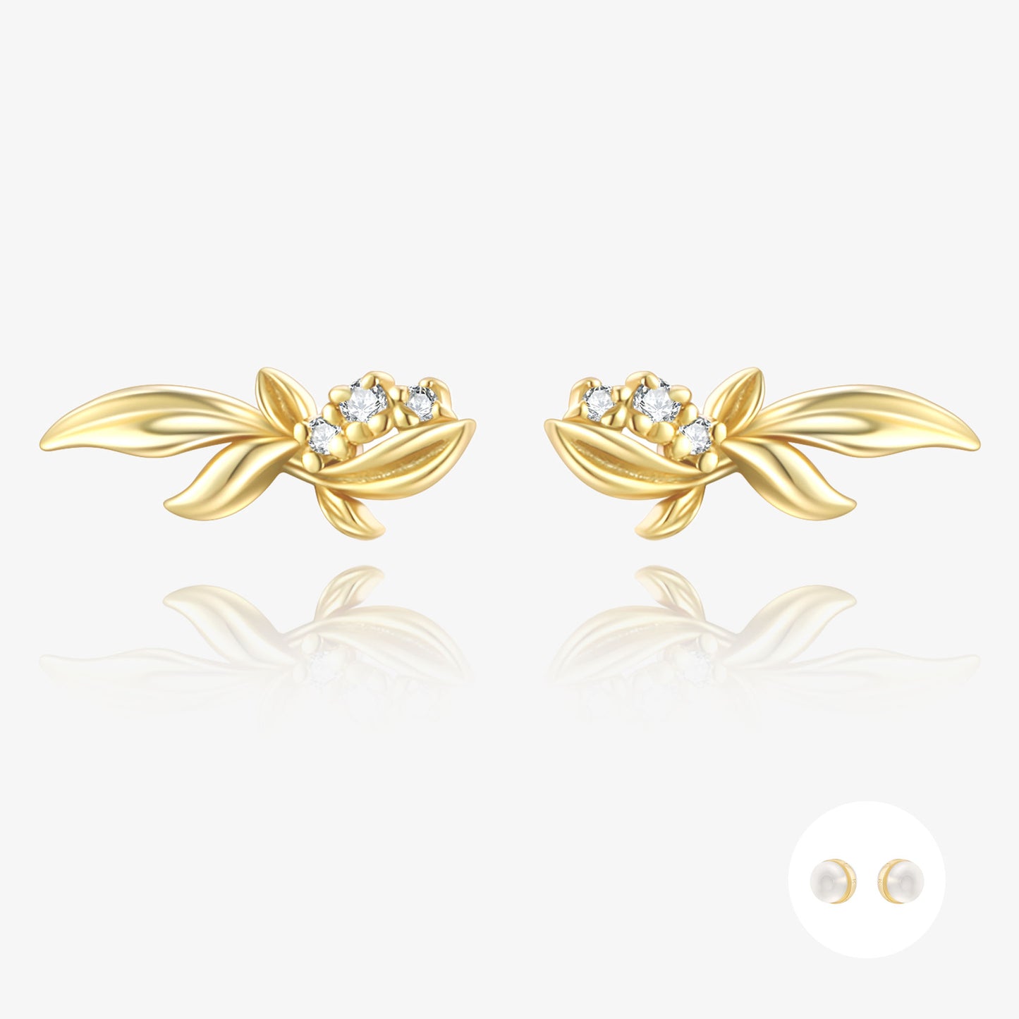 花園·晨露花結耳環