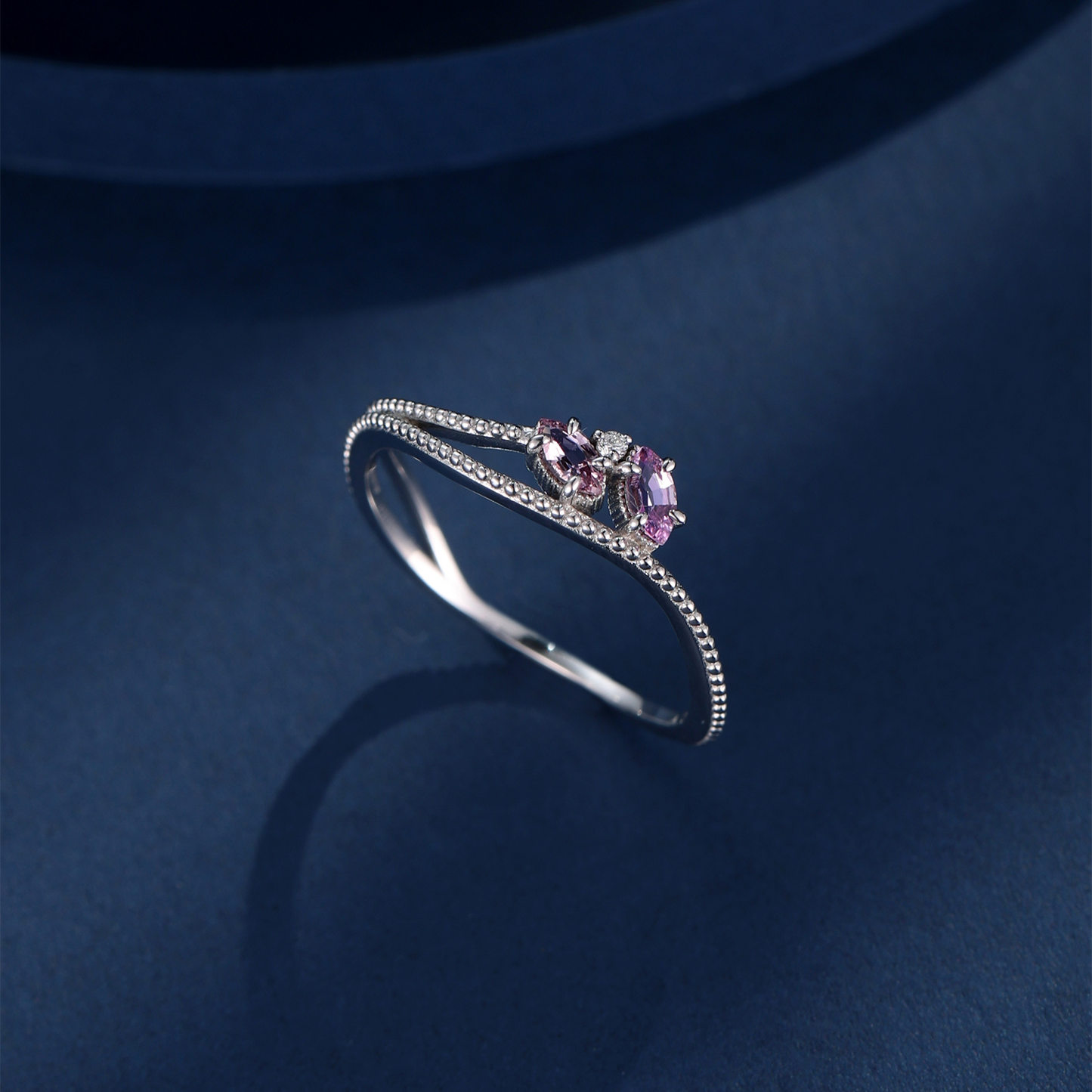 疊戴·晶綻漣漪戒指