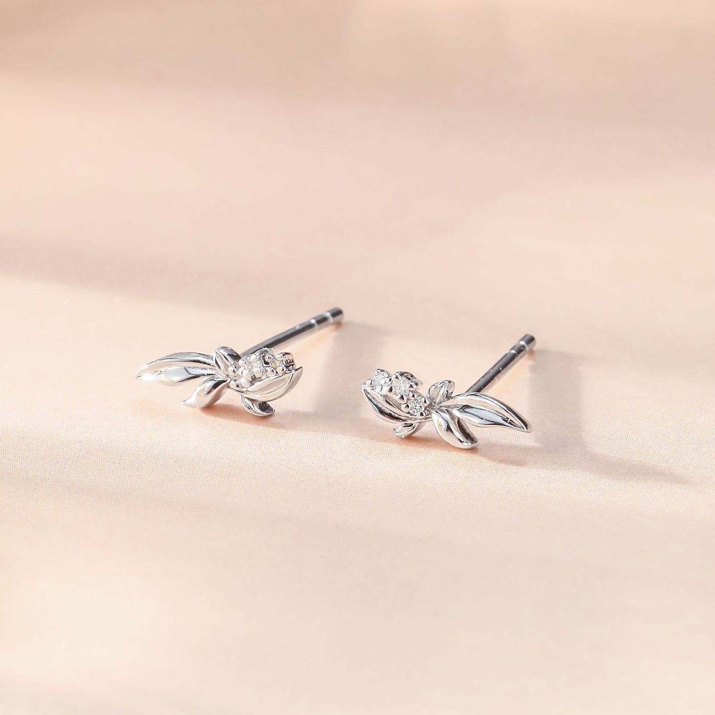 花園·晨露花結耳環