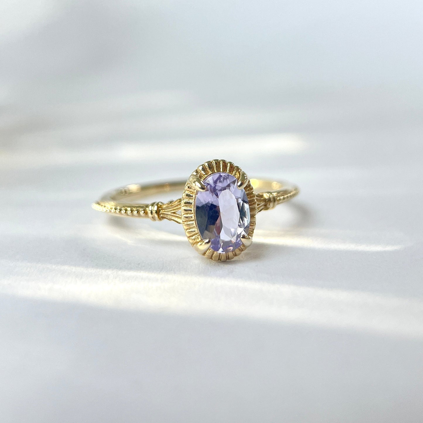 Purple Tanzanite K9 Ring