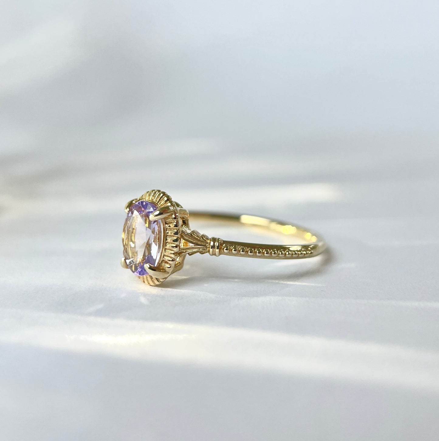 Purple Tanzanite K9 Ring