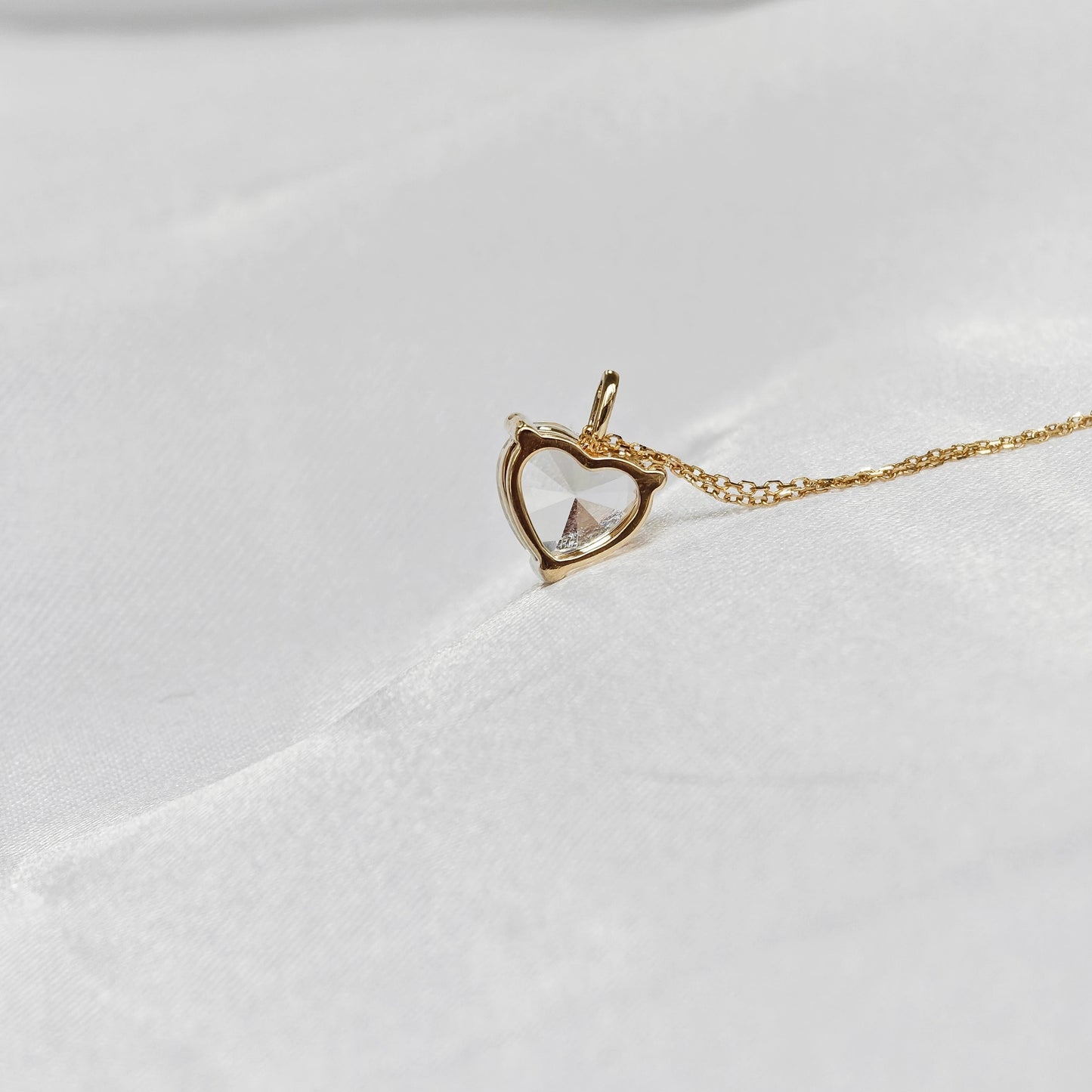 Heart Shaped Moonstone Necklace(Available Now)