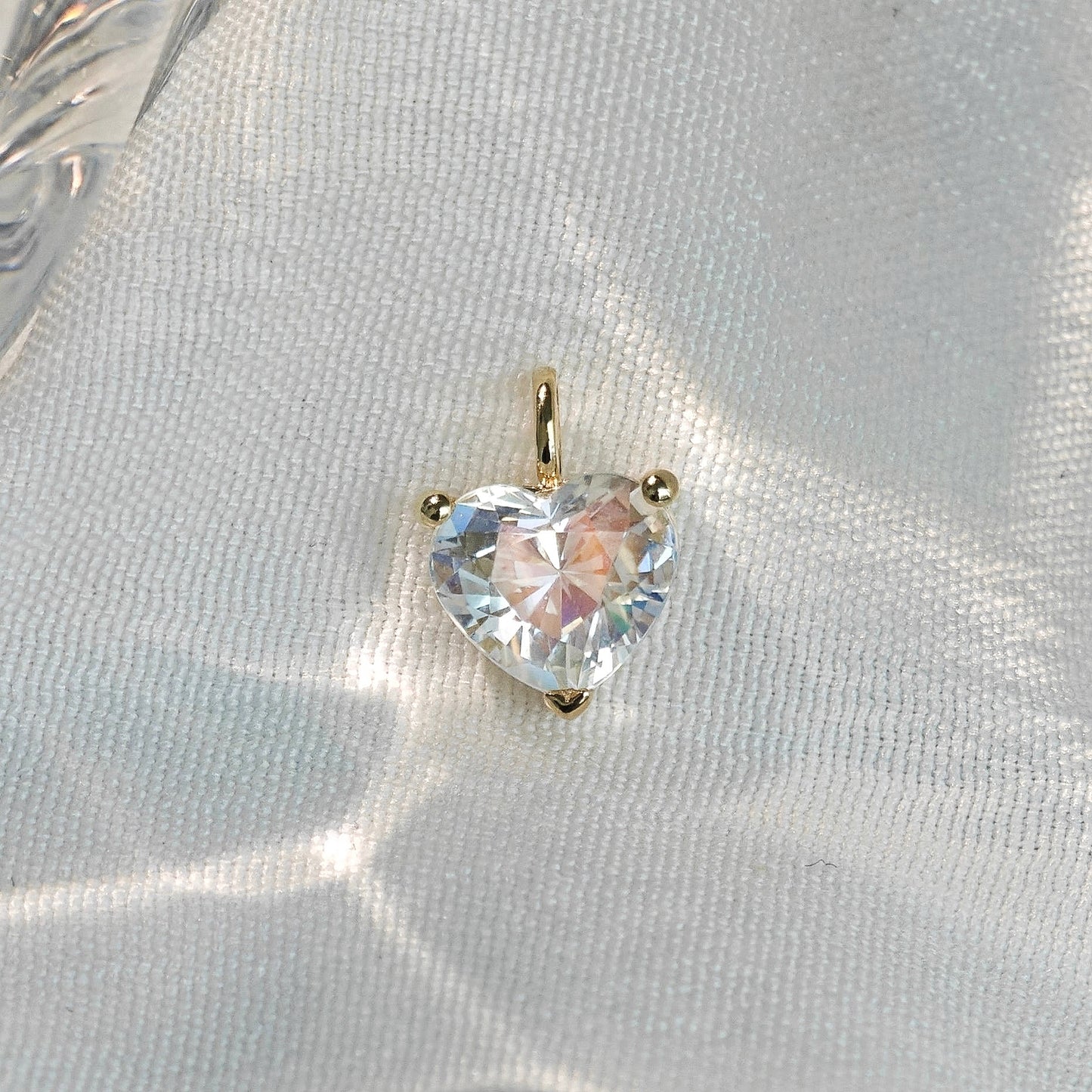 Heart Shaped Moonstone Necklace(Available Now)