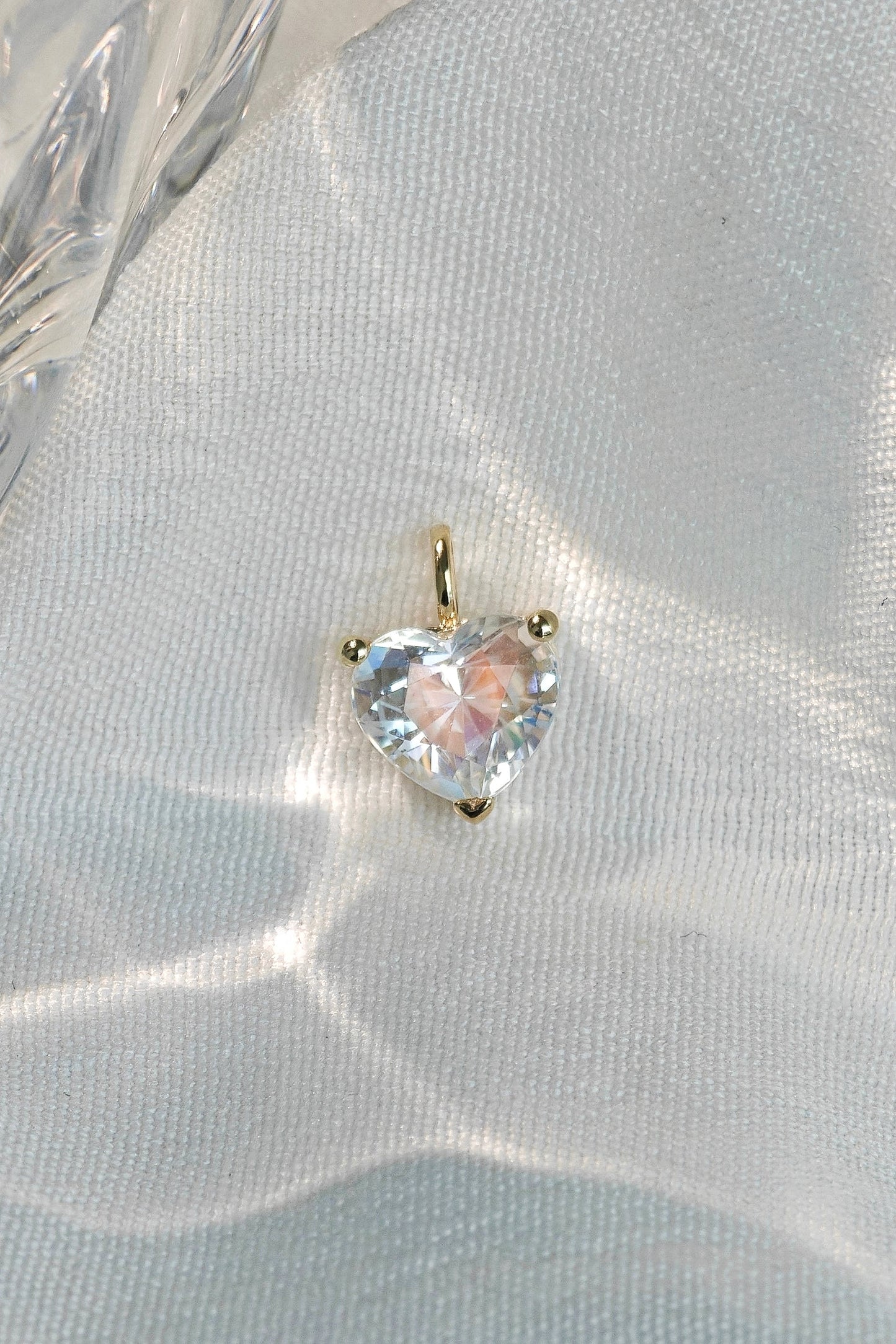 Heart Shaped Moonstone Necklace(Available Now)
