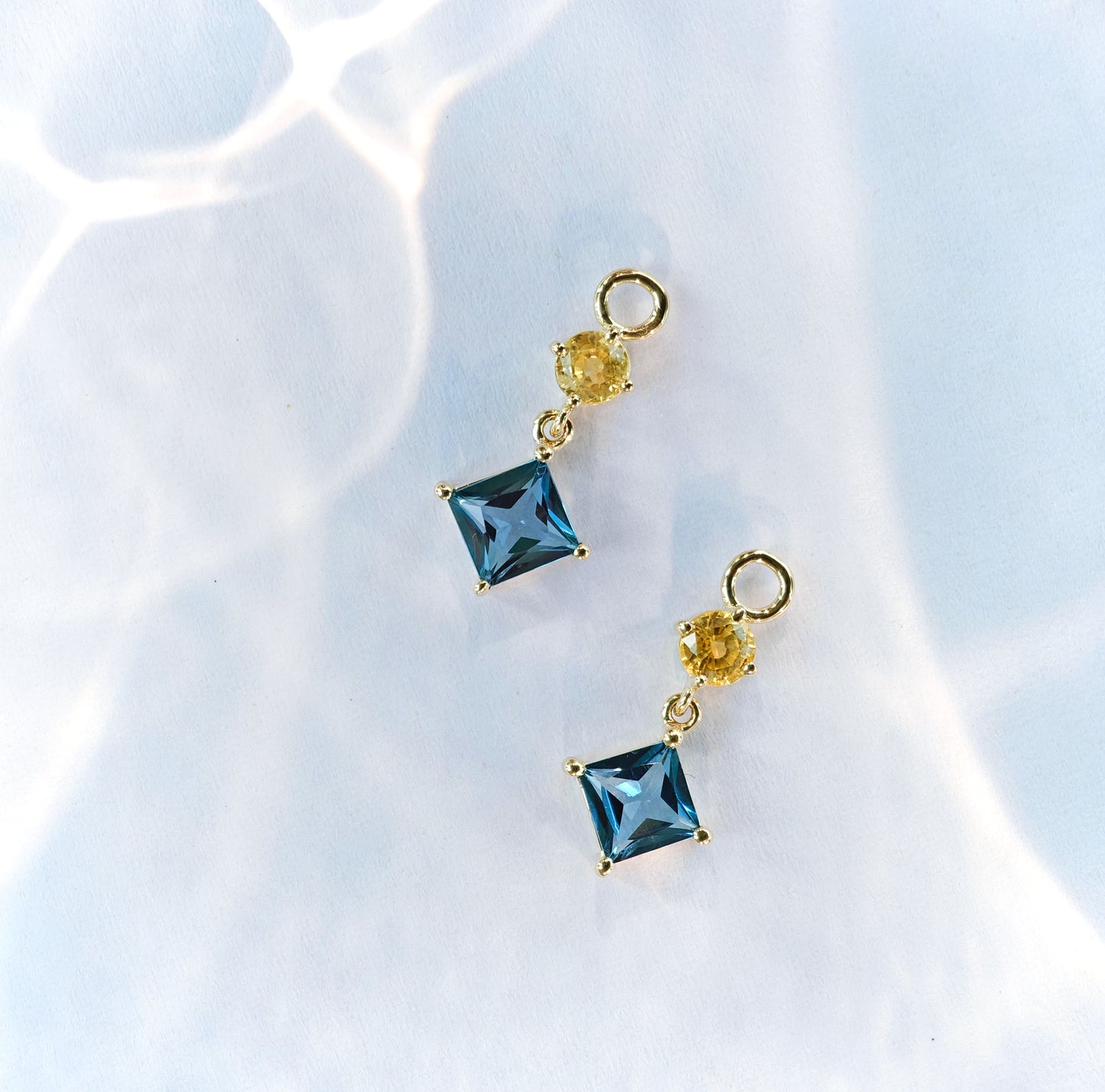 Sapphire x Topaz Earrings(Available Now)