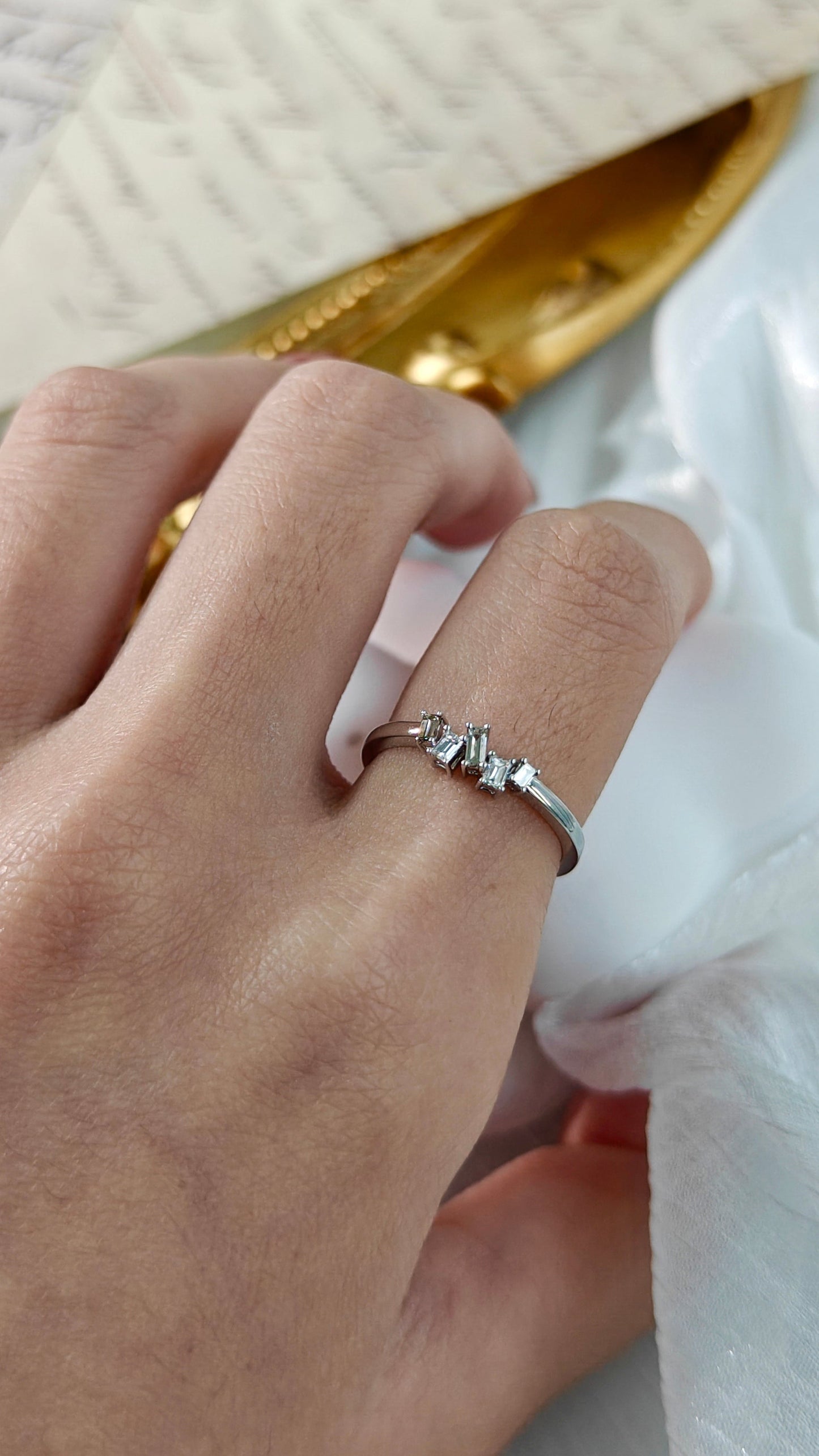 Baguette Diamond Engagement Ring (Bespoke Model)