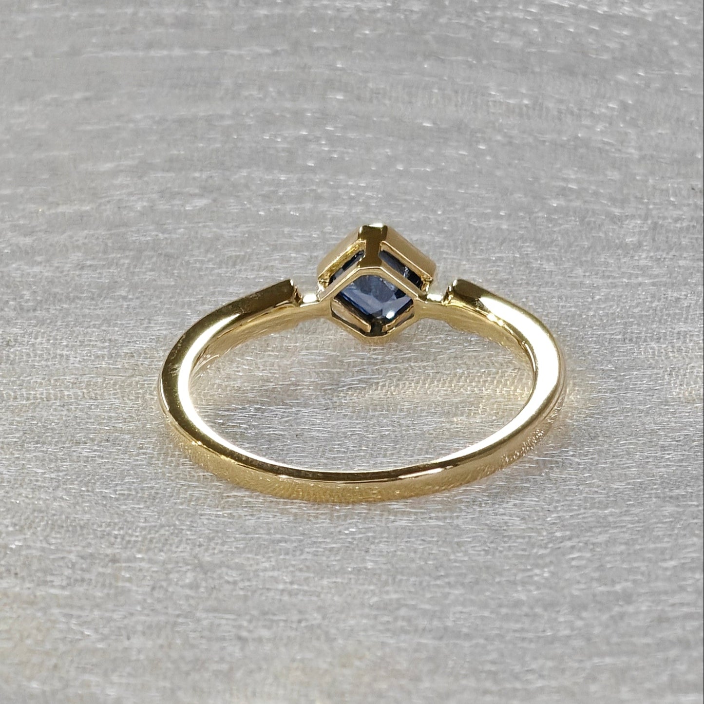 Asscher Blue Sapphire Ring (Bespoke Models)