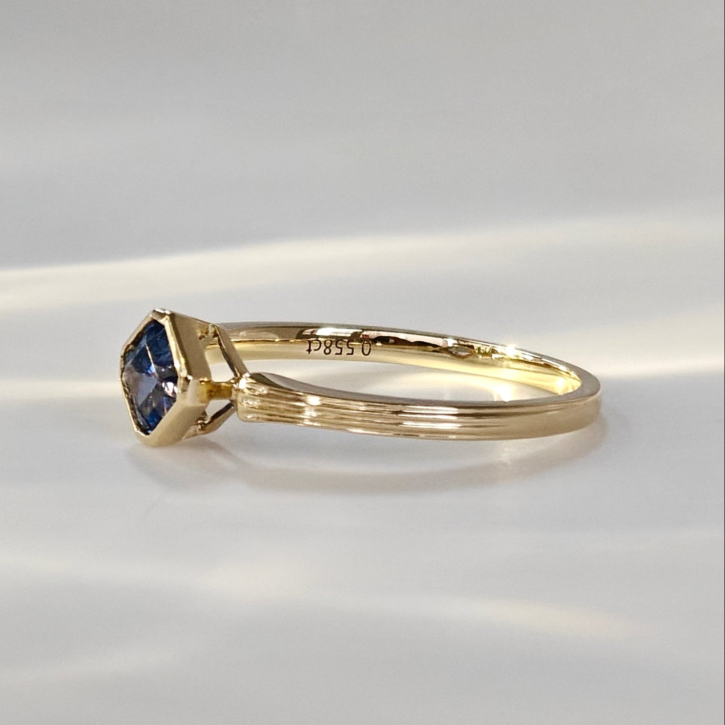 Asscher Blue Sapphire Ring (Bespoke Models)