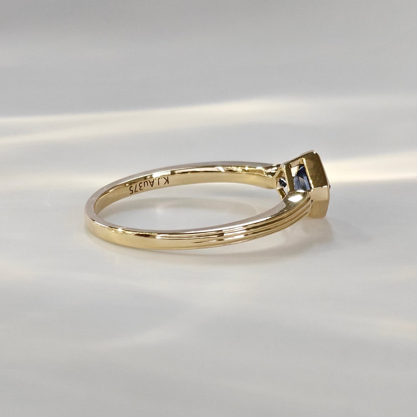 Asscher Blue Sapphire Ring (Bespoke Models)