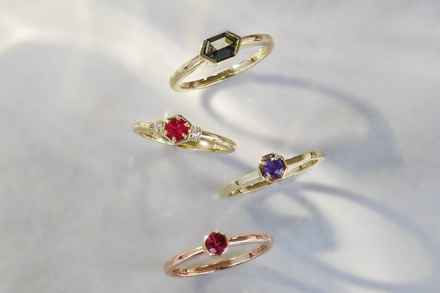Purple Sapphire Polished Ring(Available Now)