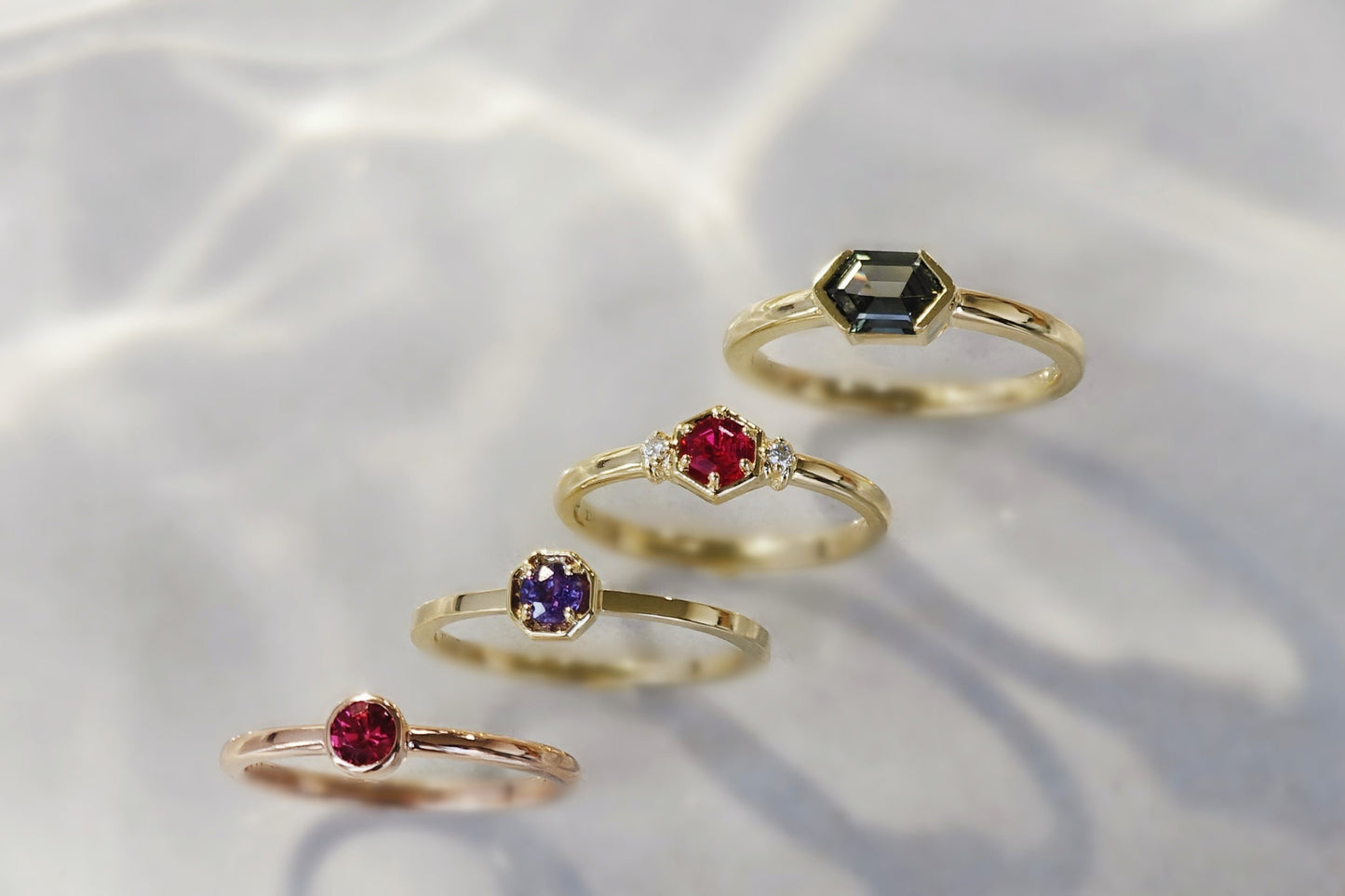 Purple Sapphire Polished Ring(Available Now)