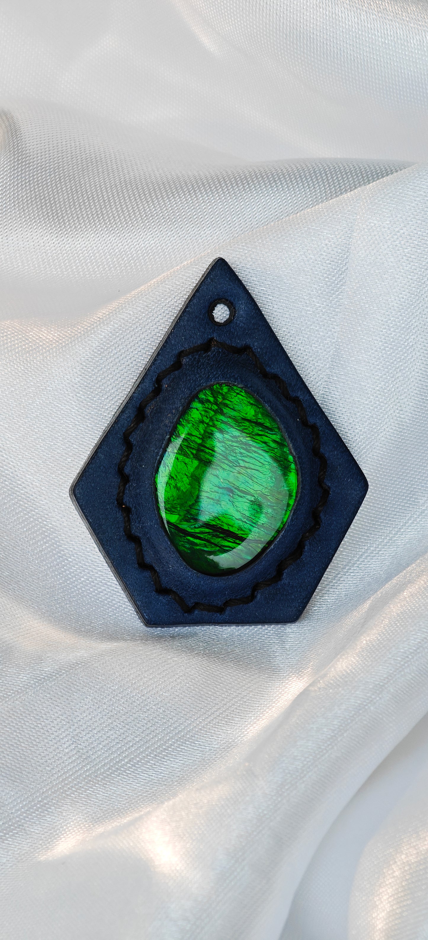 Fashion Code-Pueblo Frosted Leather and Ammolite Combine Personality and Luxury(Limited Sale)
