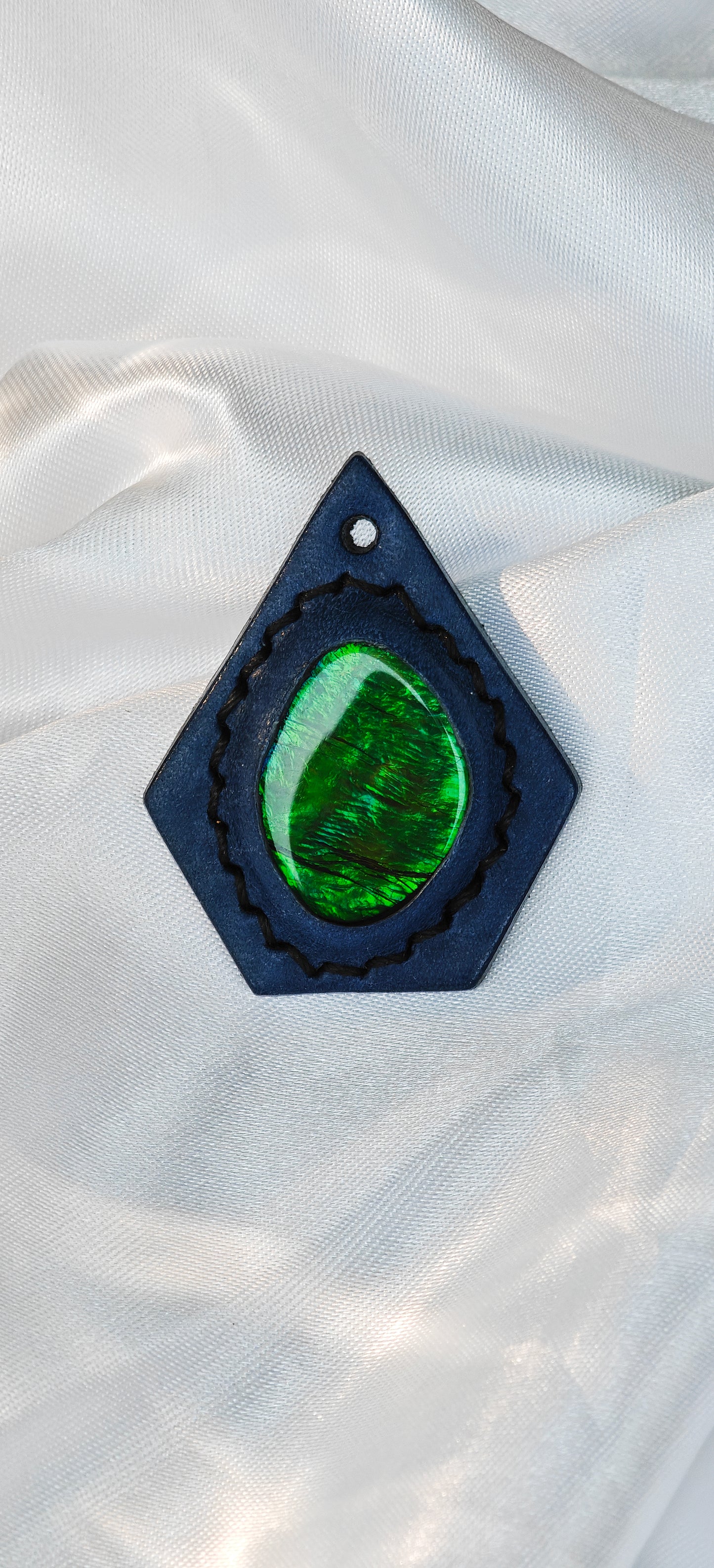 Fashion Code-Pueblo Frosted Leather and Ammolite Combine Personality and Luxury(Limited Sale)