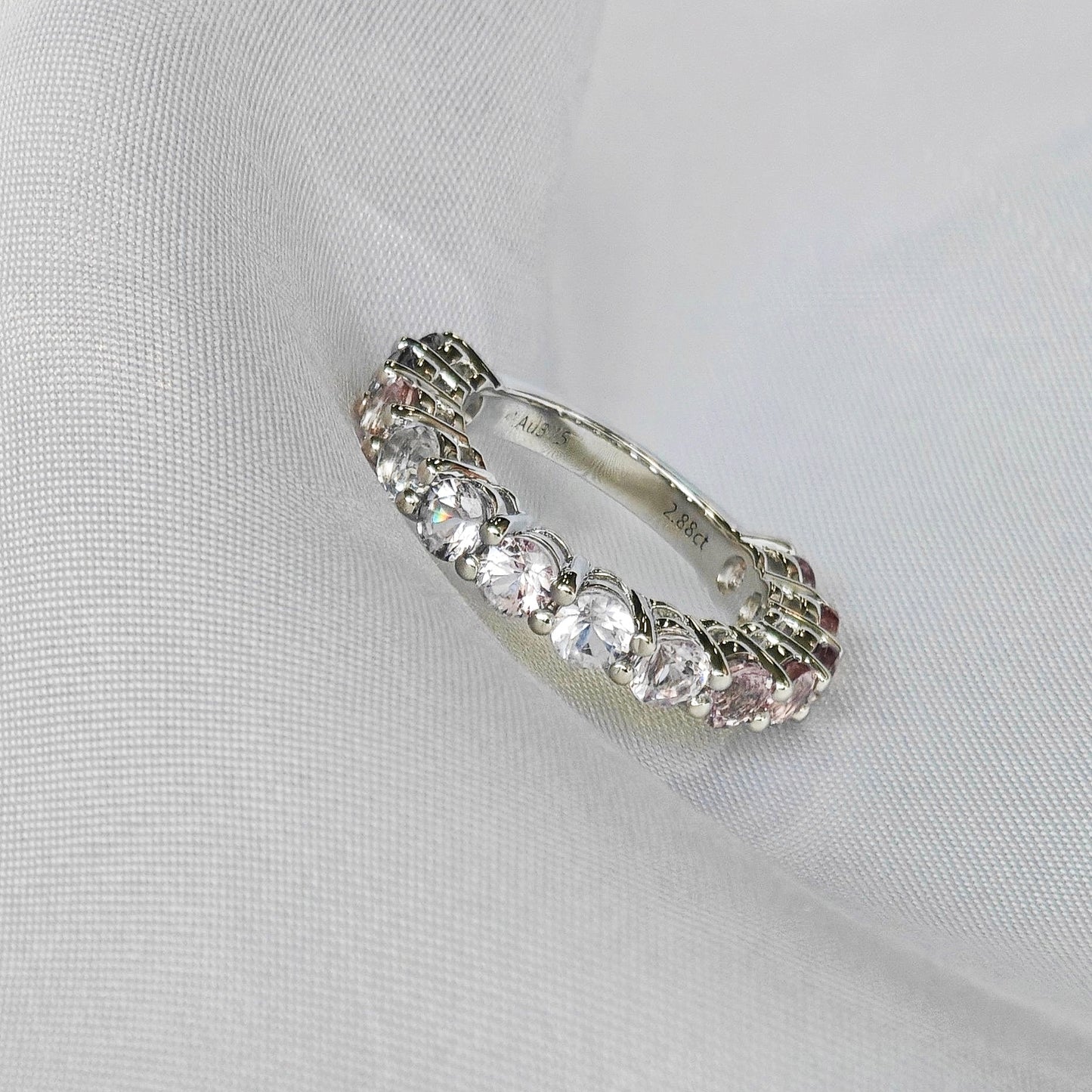 Pink White Spinel Polished Ring(Available Now)