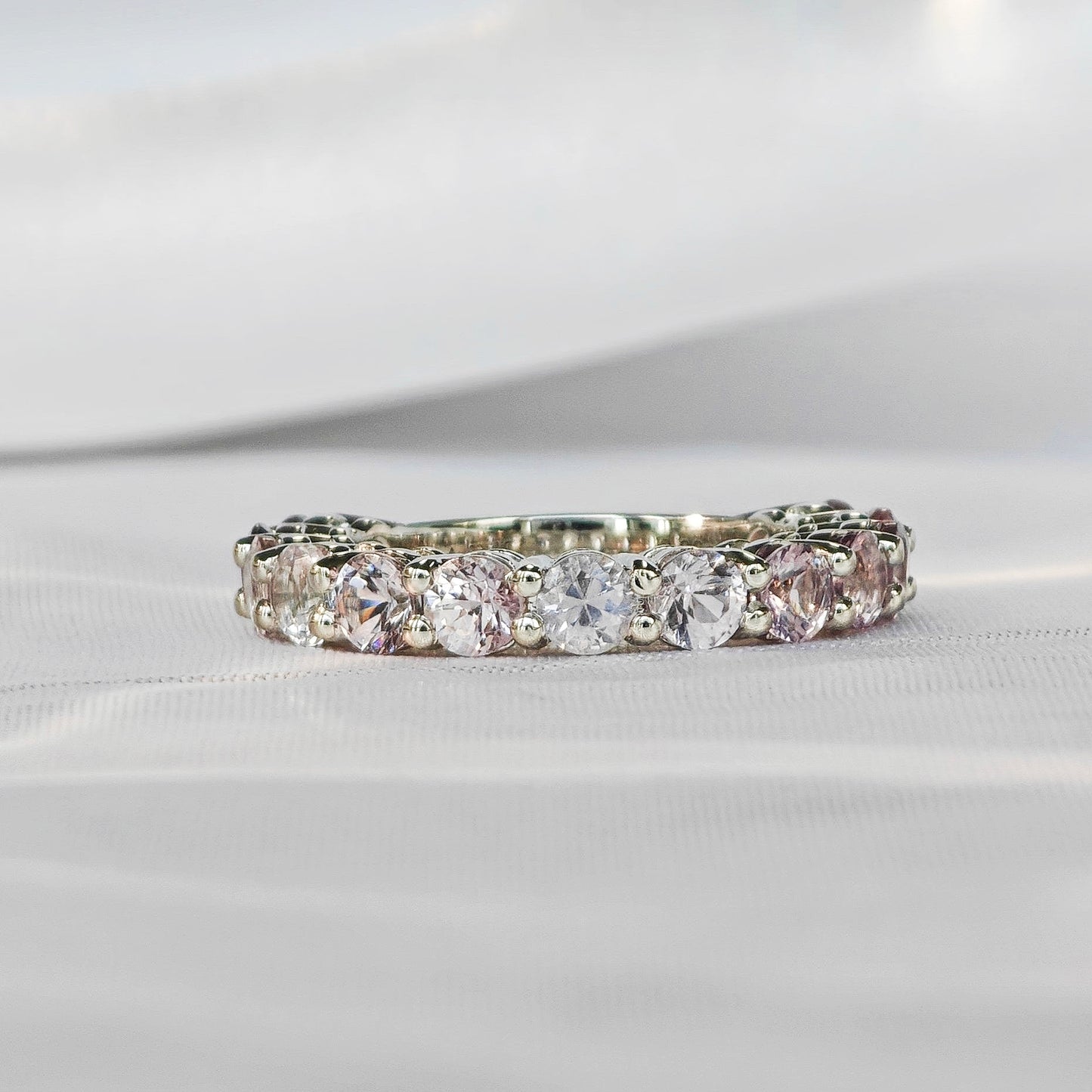 Pink White Spinel Polished Ring(Available Now)