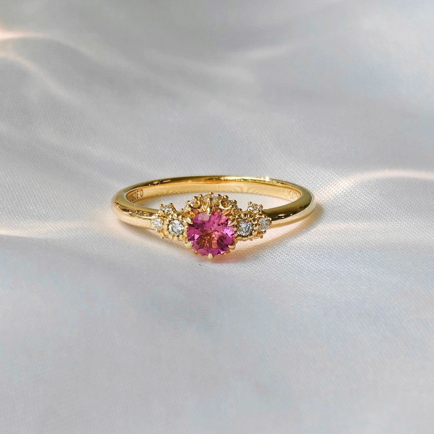 Rose Pink Spinel Polished Ring(Available Now)