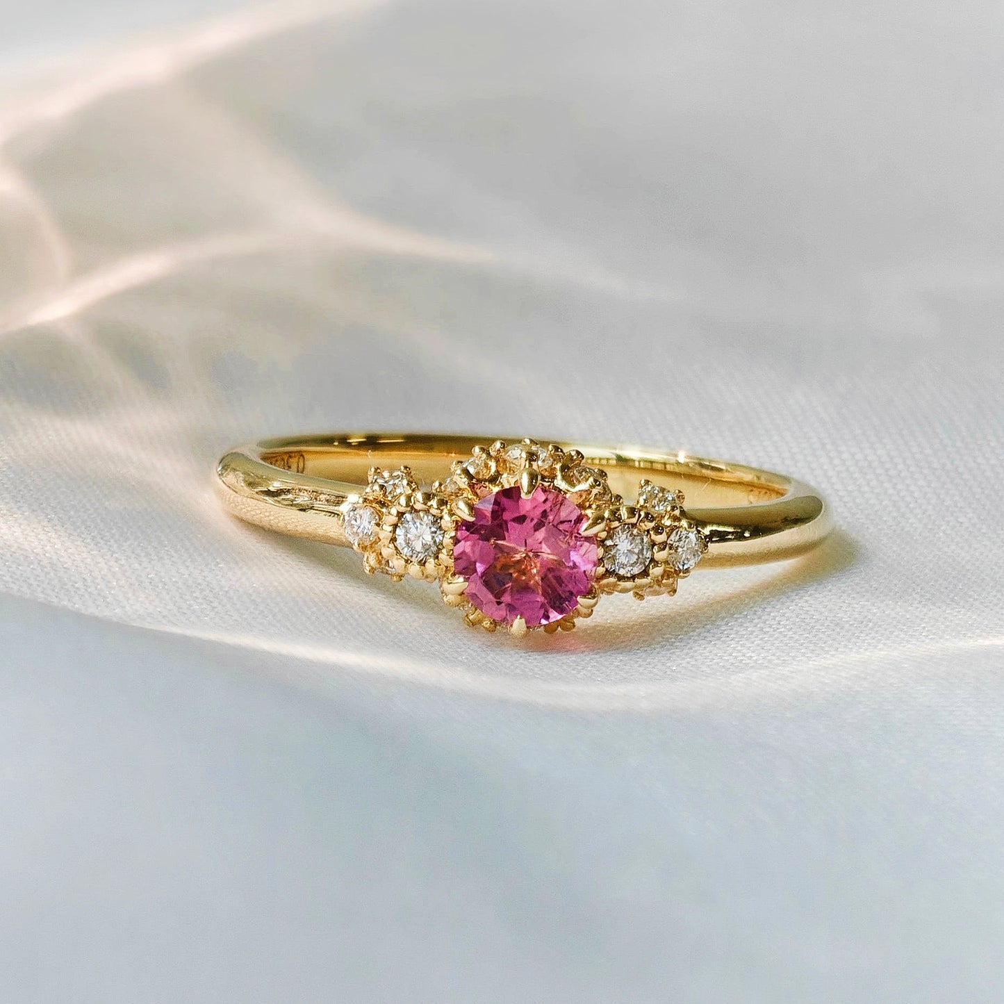 Rose Pink Spinel Polished Ring(Available Now)