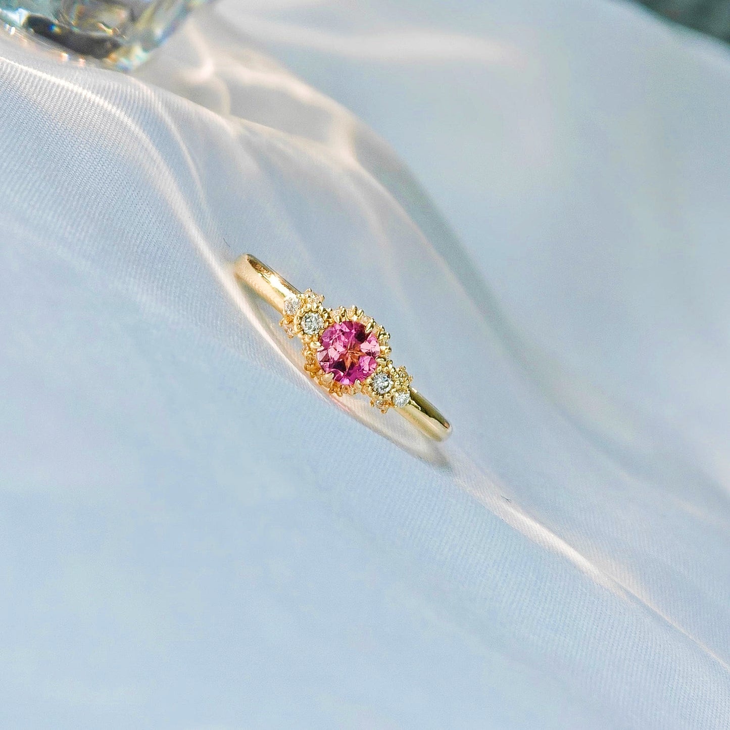 Rose Pink Spinel Polished Ring(Available Now)