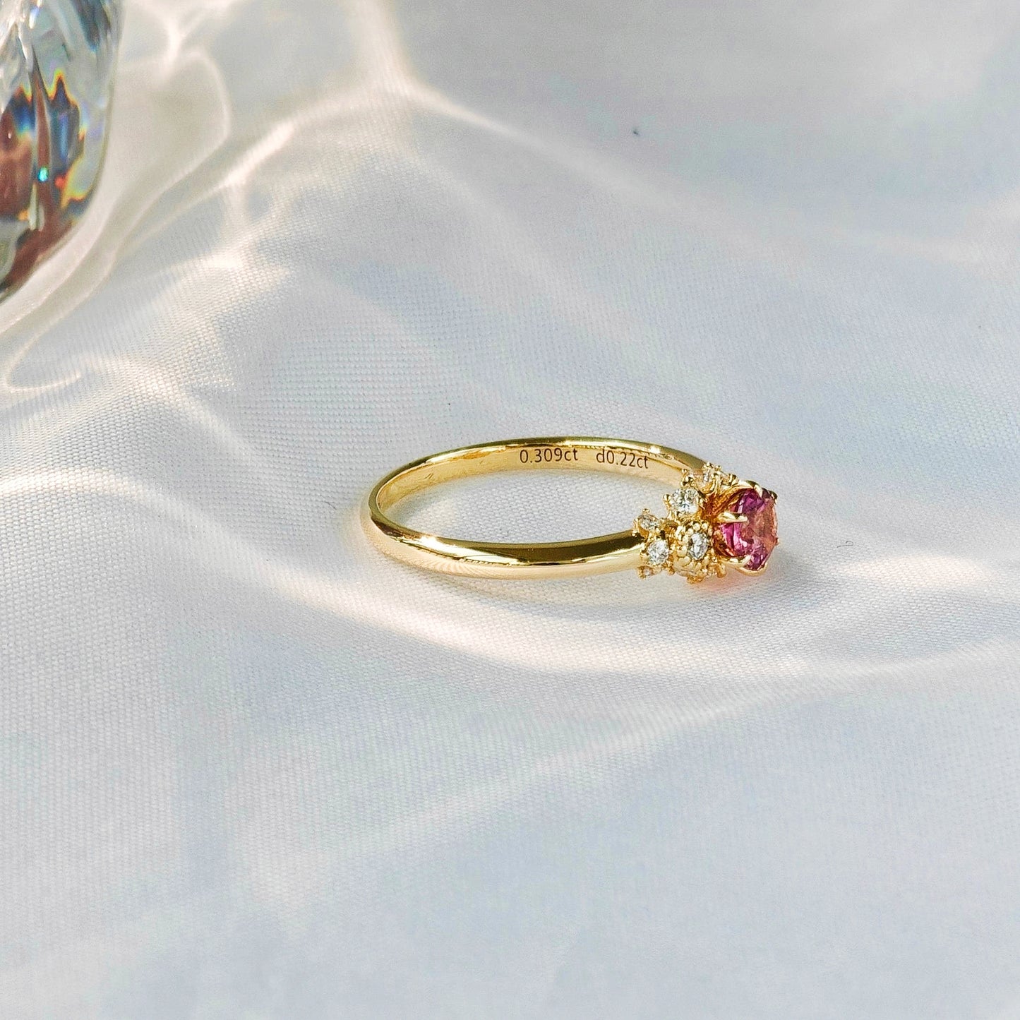 Rose Pink Spinel Polished Ring(Available Now)