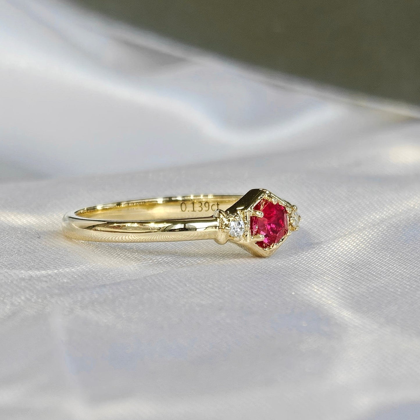 Claw-Set Ruby Polished Ring(Available Now)