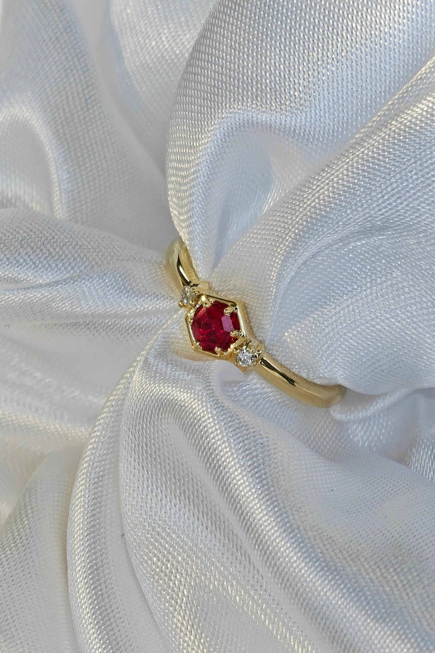 Claw-Set Ruby Polished Ring(Available Now)