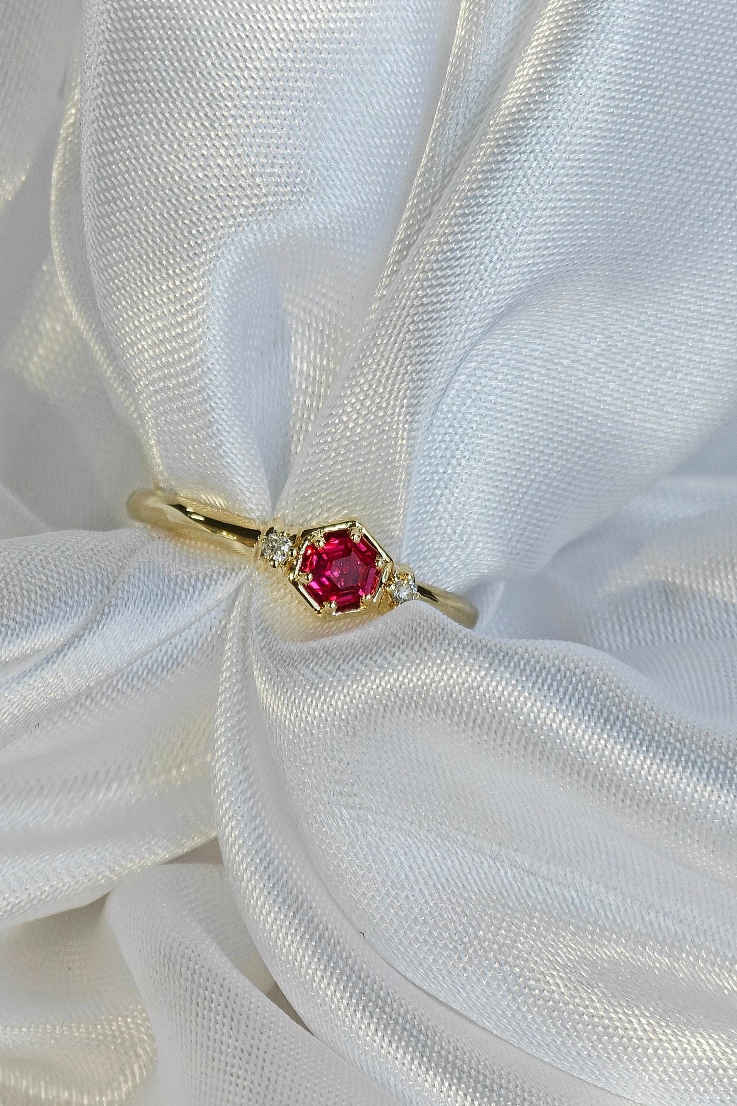 Claw-Set Ruby Polished Ring(Available Now)