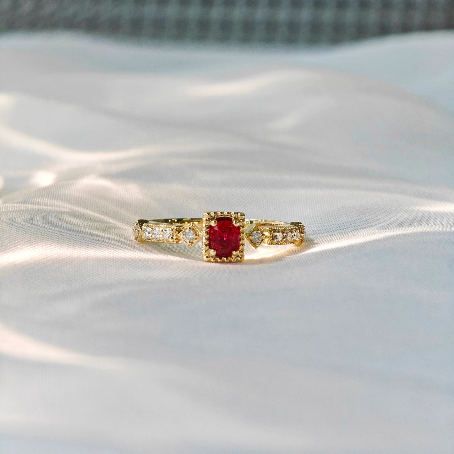 Red Spinel Polished Ring(Available Now)