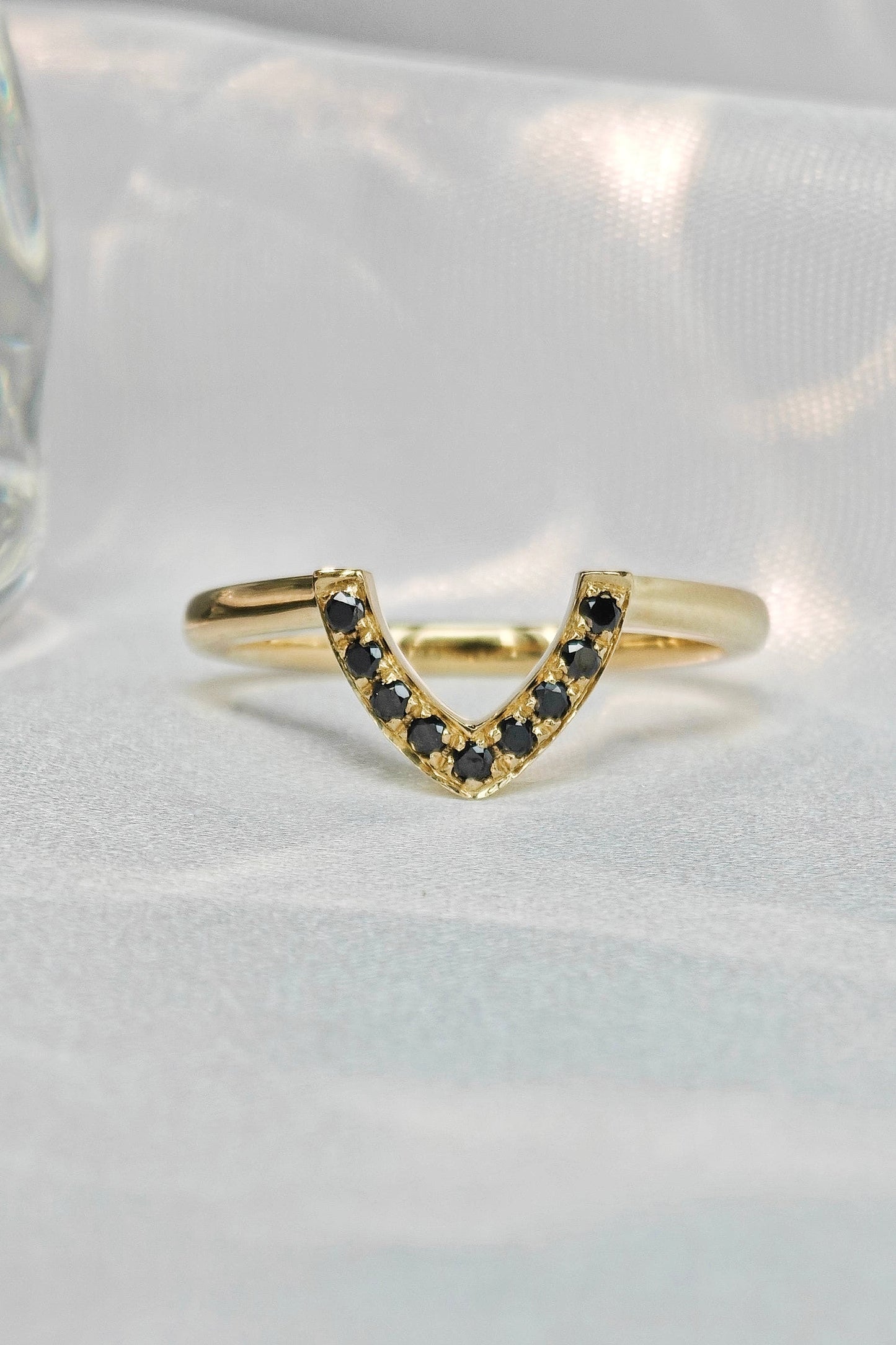 Natural Zirconia Split Ring