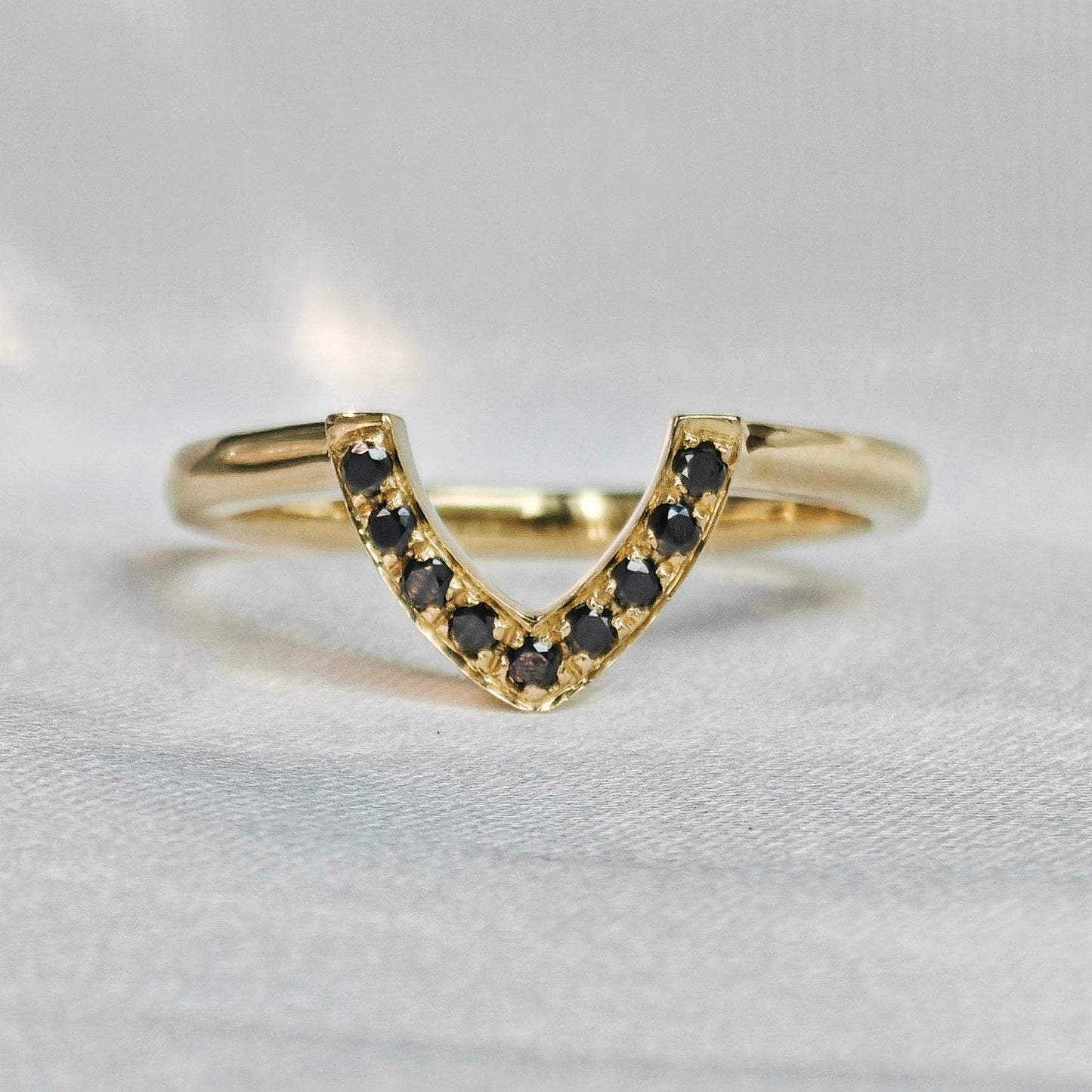 Natural Zirconia Split Ring