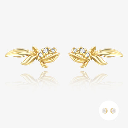 花園·晨露花結耳環