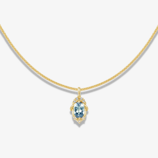 古典·幻彩薄霧無燒坦桑鑽石項鏈