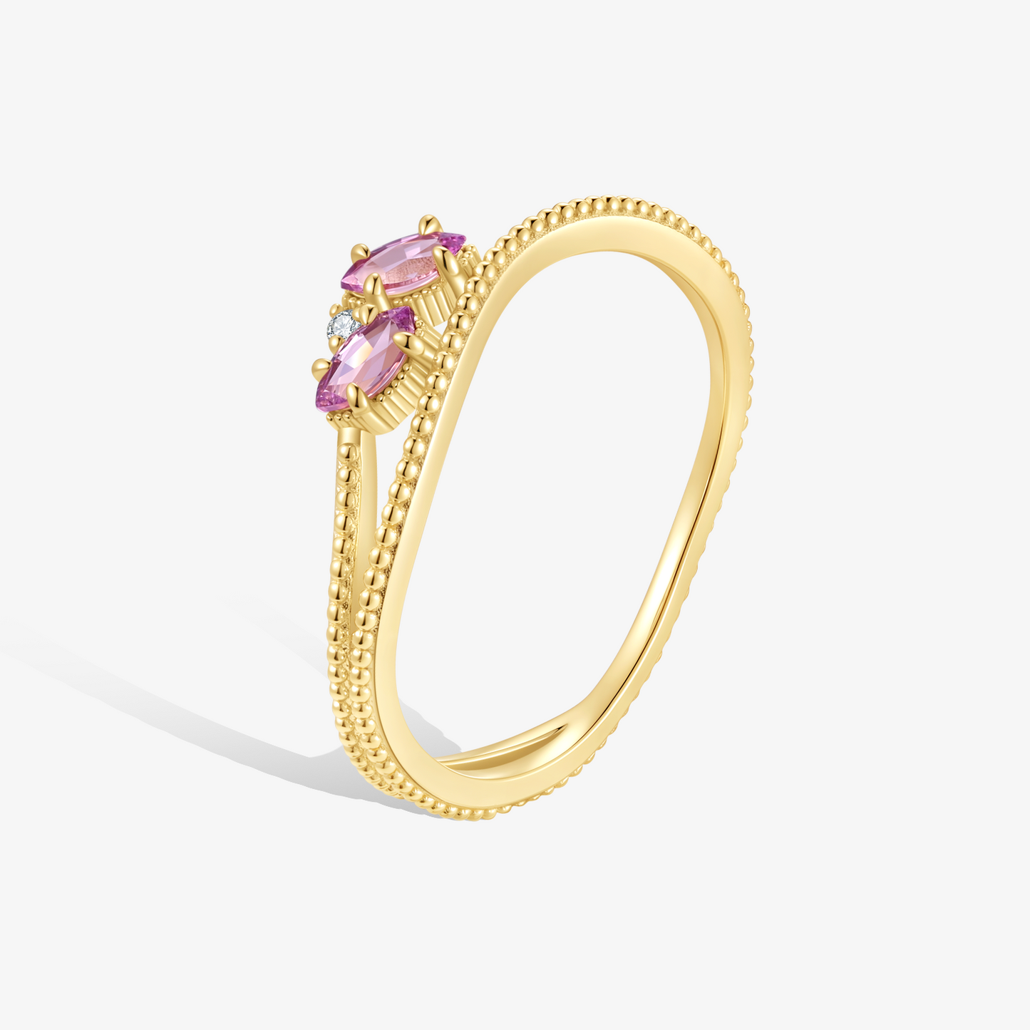 疊戴·晶綻漣漪戒指