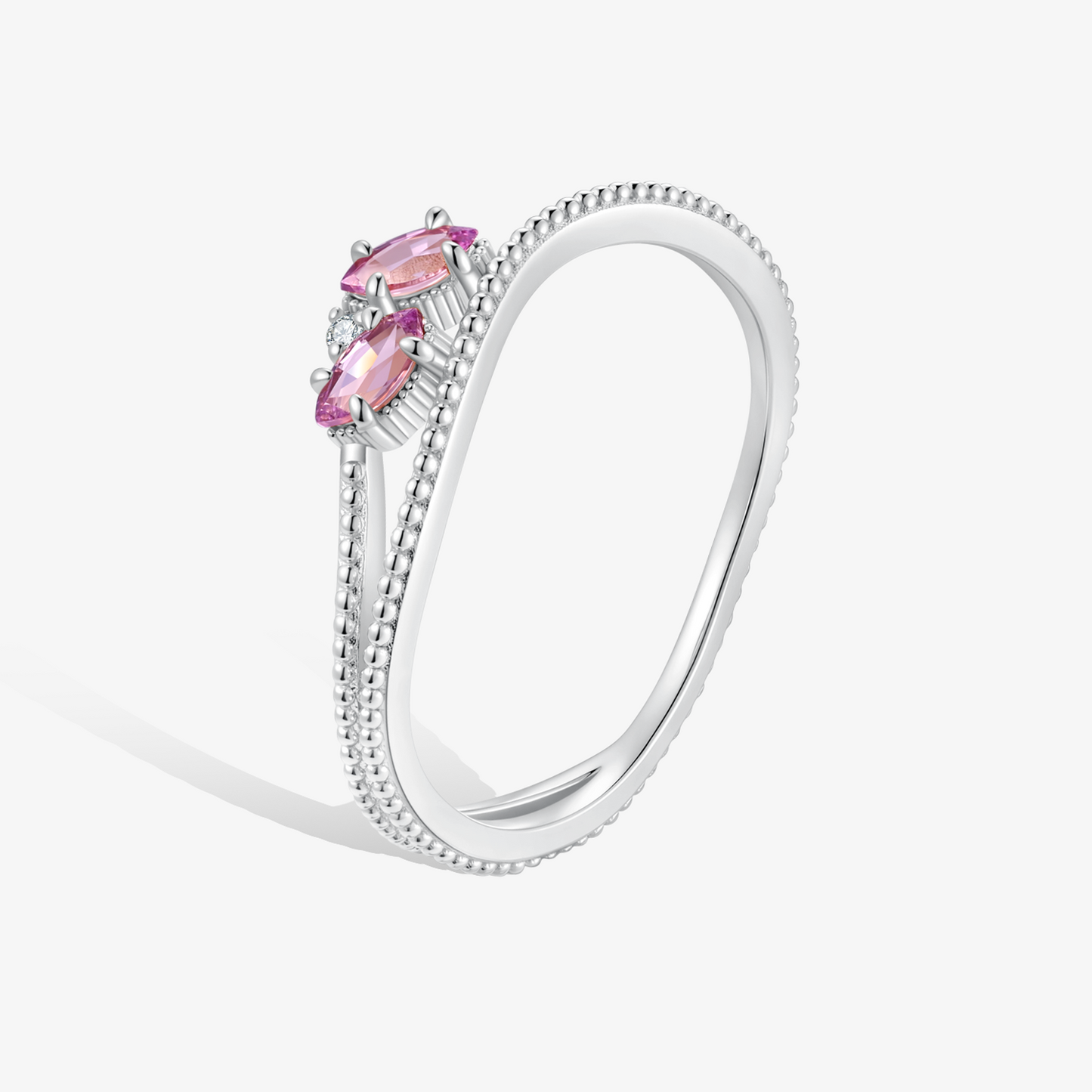 疊戴·晶綻漣漪戒指