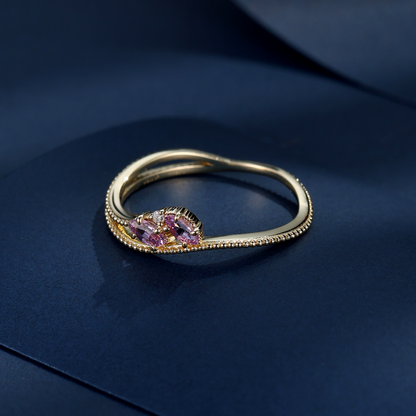 疊戴·晶綻漣漪戒指