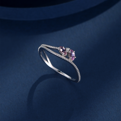 疊戴·晶綻漣漪戒指