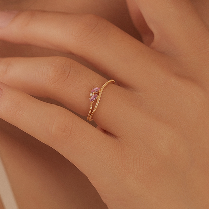 疊戴·晶綻漣漪戒指