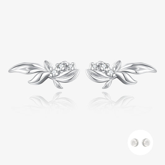 花園·晨露花結耳環