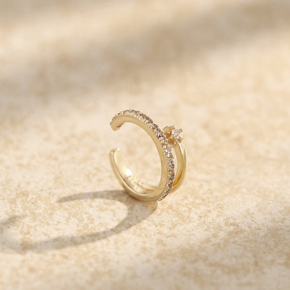 星夜·八芒星耳骨夾