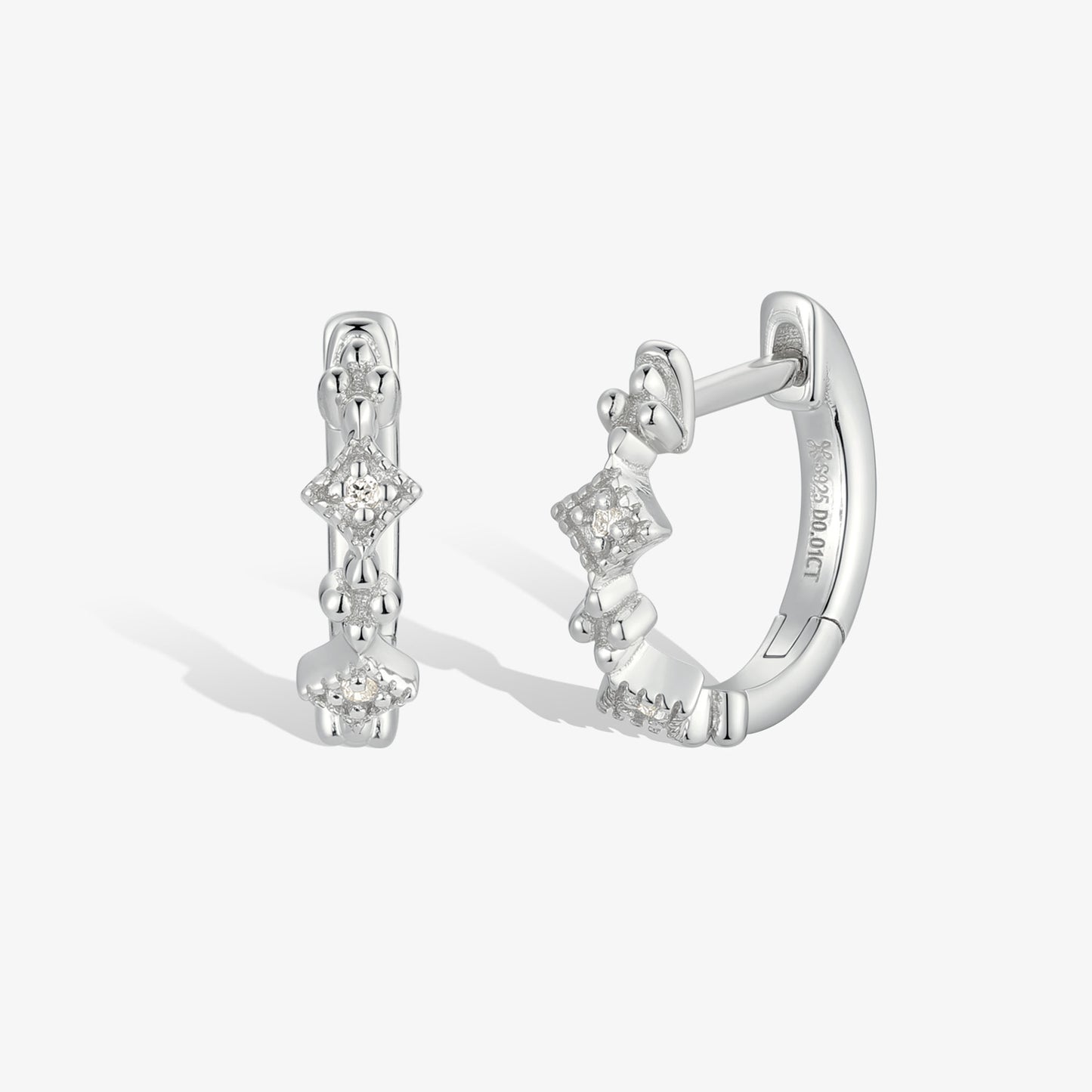 極簡·復古菱鑽耳環