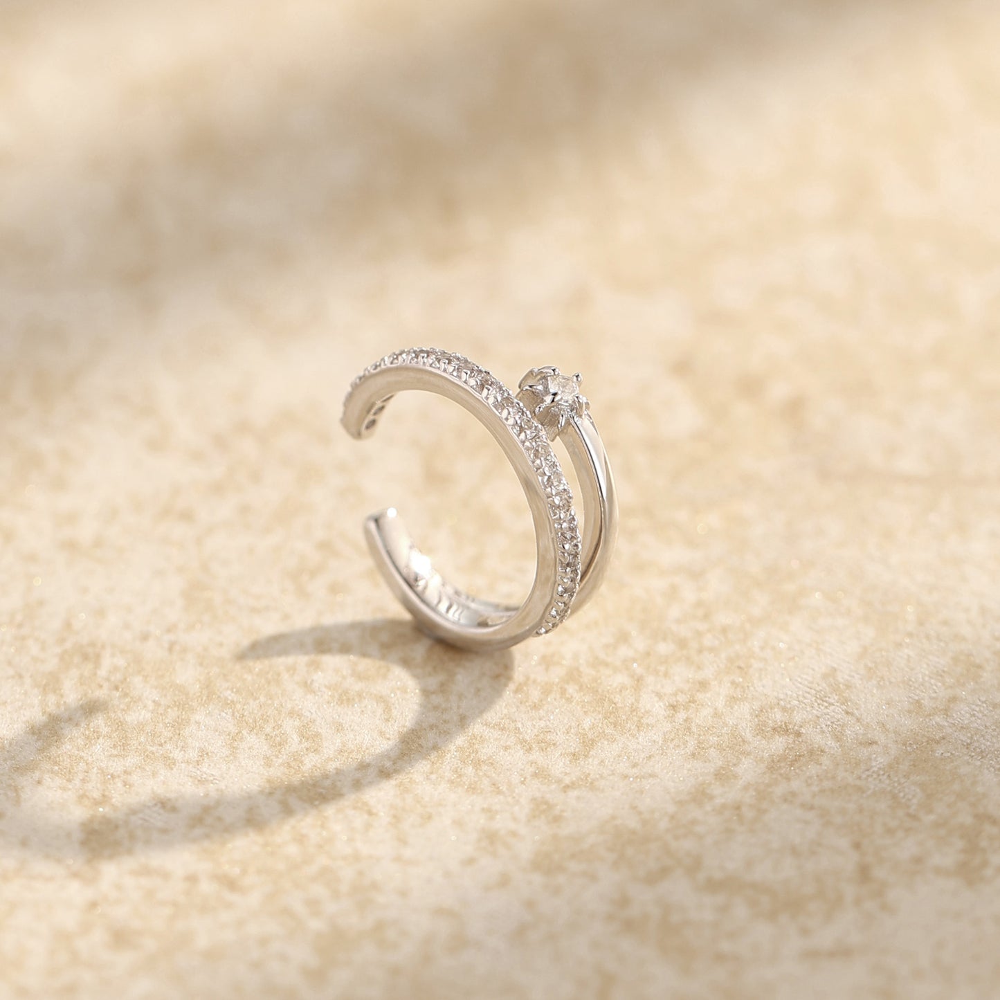 星夜·八芒星耳骨夾