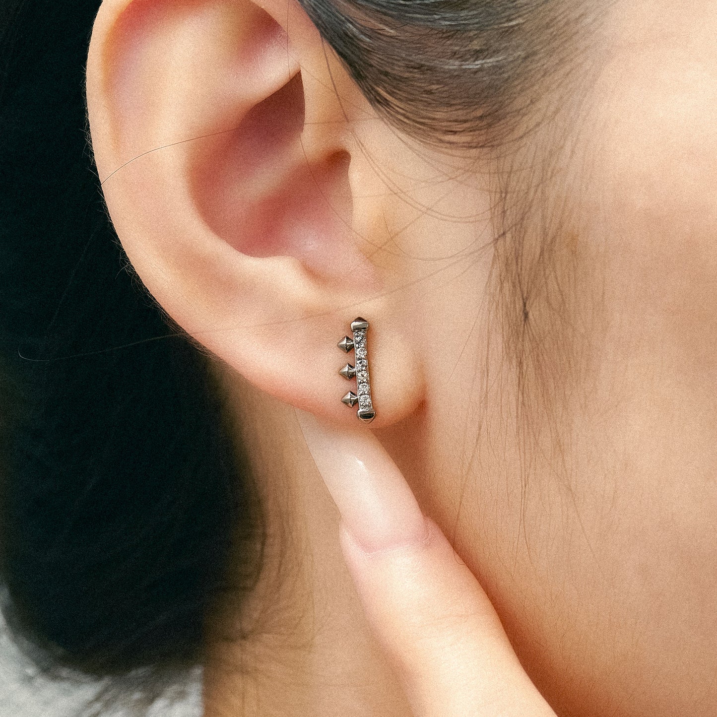 極簡·隕金耳環