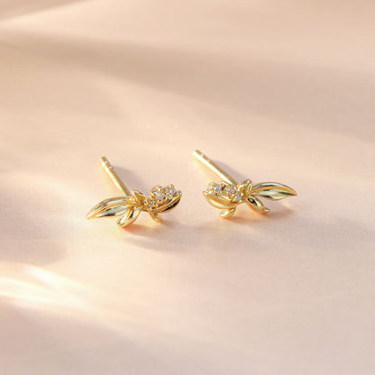 花園·晨露花結耳環