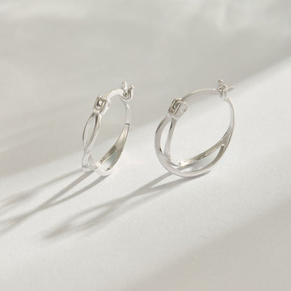 極簡·交疊耳環