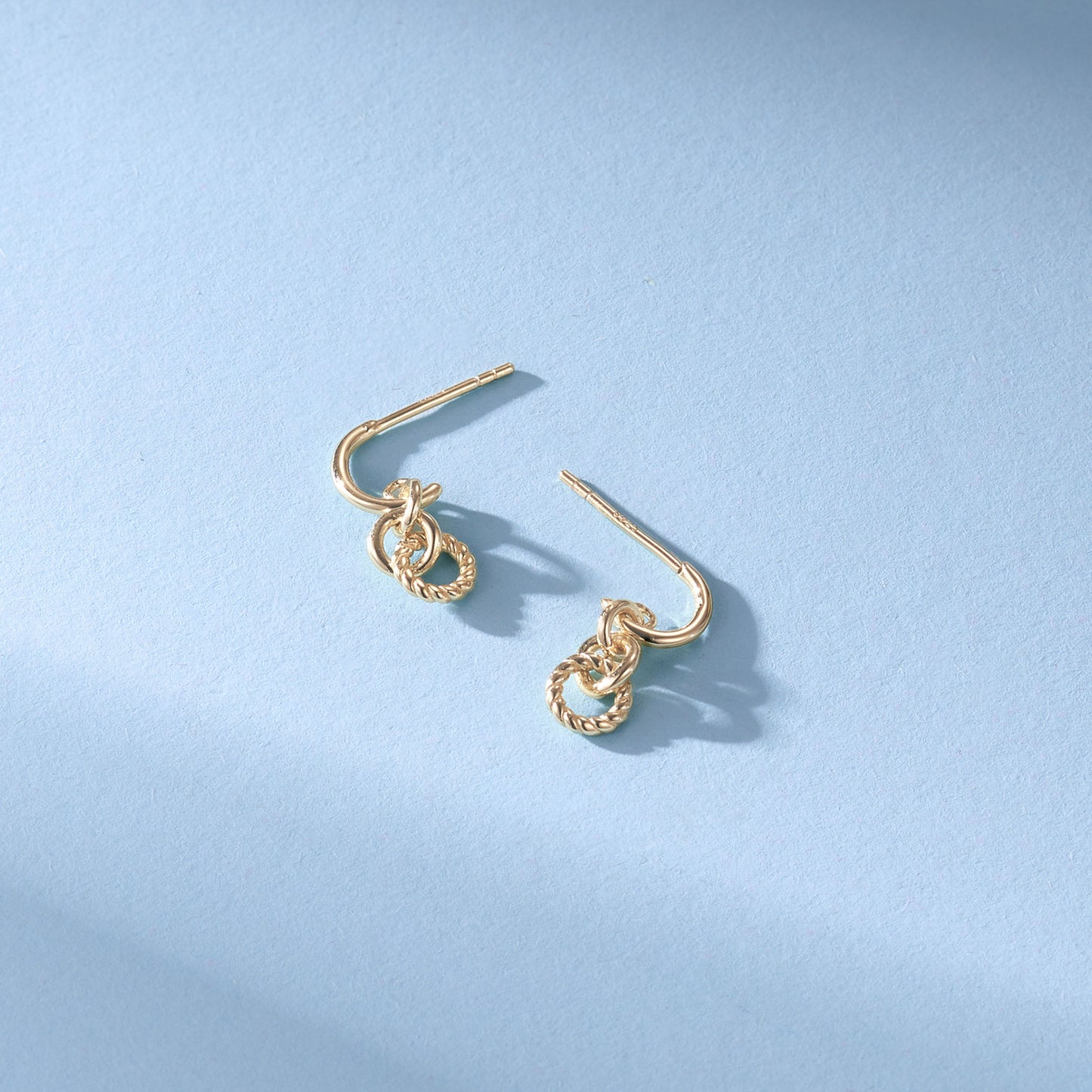 極簡·環扣幾何耳環