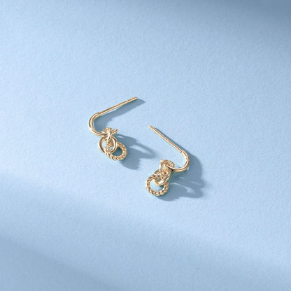 極簡·環扣幾何耳環