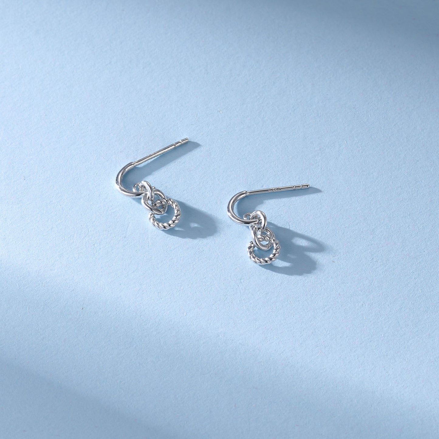 極簡·環扣幾何耳環