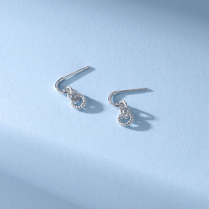 極簡·環扣幾何耳環