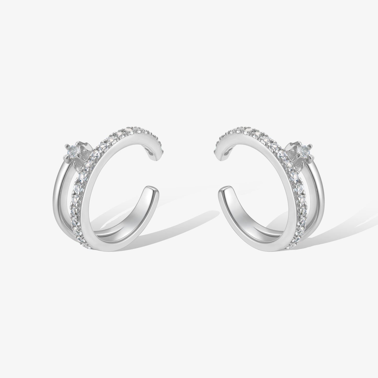 星夜·八芒星耳骨夾