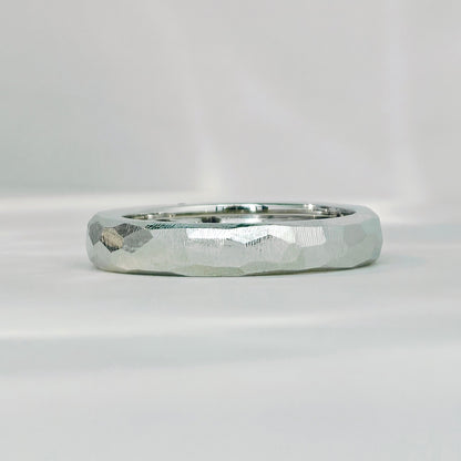 Spinel Hammer Texture Ring (Bespoke Model）