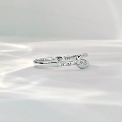 Diamond Galaxy Twist Engagement Ring (Bespoke Model)
